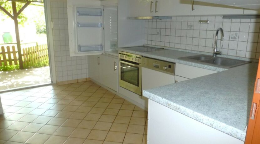 Küche mit Außenzugang